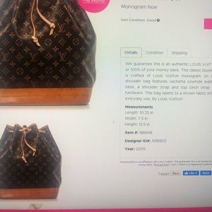 Louis Vuitton Monogram Noe